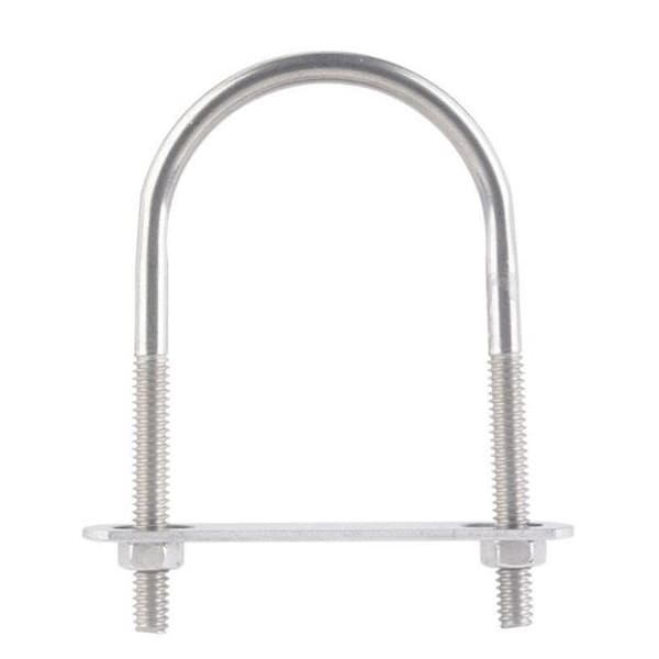 Hampton Hampton 02-3450-206 U-Bolt Stainless Steel Zince 0.25 x 2 x 3.5 in. - pack of 5 58389 - main